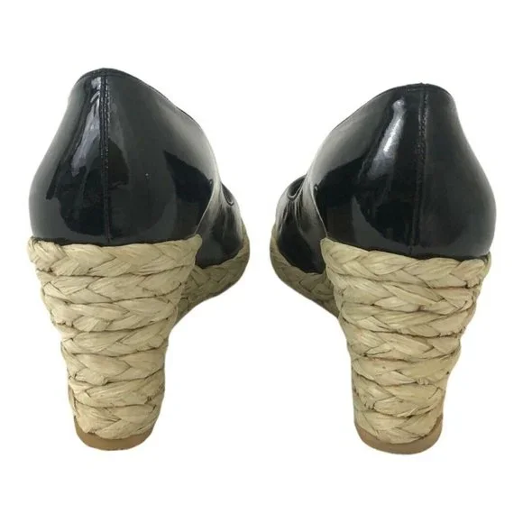 Stuart Weitzman Peep Toe Wedge Espadrilles - Picture 5 of 7